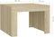 vidaXL - Salontafel - 50x50x35 - cm - bewerkt - hout - sonoma - eikenkleurig