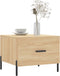 vidaXL - Salontafel - 50x50x35 - cm - bewerkt - hout - sonoma - eikenkleurig