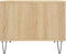 vidaXL - Salontafel - 50x50x35 - cm - bewerkt - hout - sonoma - eikenkleurig