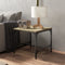 vidaXL - Salontafel - 50x50x35 - cm - bewerkt - hout - sonoma - eikenkleurig