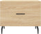 vidaXL - Salontafel - 50x50x35 - cm - bewerkt - hout - sonoma - eikenkleurig