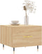 vidaXL - Salontafel - 50x50x35 - cm - bewerkt - hout - sonoma - eikenkleurig