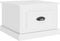 vidaXL - Salontafel - 50x50x35 - cm - bewerkt - hout - wit