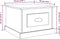 vidaXL - Salontafel - 50x50x35 - cm - bewerkt - hout - wit