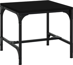 vidaXL - Salontafel - 50x50x35 - cm - bewerkt - hout - zwart