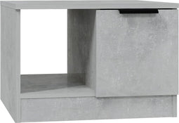 vidaXL - Salontafel - 50x50x36 - cm - bewerkt - hout - betongrijs