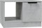 vidaXL - Salontafel - 50x50x36 - cm - bewerkt - hout - betongrijs