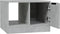 vidaXL - Salontafel - 50x50x36 - cm - bewerkt - hout - betongrijs