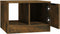 vidaXL - Salontafel - 50x50x36 - cm - bewerkt - hout - gerookt - eikenkleurig
