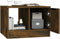 vidaXL - Salontafel - 50x50x36 - cm - bewerkt - hout - gerookt - eikenkleurig