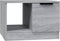 vidaXL - Salontafel - 50x50x36 - cm - bewerkt - hout - grijs - sonoma - eikenkleurig
