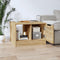 vidaXL - Salontafel - 50x50x36 - cm - bewerkt - hout - sonoma - eikenkleurig