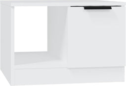 vidaXL - Salontafel - 50x50x36 - cm - bewerkt - hout - wit