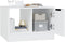 vidaXL - Salontafel - 50x50x36 - cm - bewerkt - hout - wit