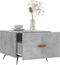 vidaXL - Salontafel - 50x50x40 - cm - bewerkt - hout - betongrijs