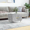 vidaXL - Salontafel - 50x50x40 - cm - bewerkt - hout - betongrijs