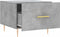 vidaXL - Salontafel - 50x50x40 - cm - bewerkt - hout - betongrijs