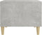 vidaXL - Salontafel - 50x50x40 - cm - bewerkt - hout - betongrijs