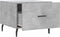 vidaXL - Salontafel - 50x50x40 - cm - bewerkt - hout - betongrijs