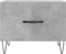 vidaXL - Salontafel - 50x50x40 - cm - bewerkt - hout - betongrijs