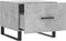 vidaXL - Salontafel - 50x50x40 - cm - bewerkt - hout - betongrijs