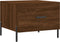 vidaXL - Salontafel - 50x50x40 - cm - bewerkt - hout - bruin - eikenkleur