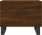 vidaXL - Salontafel - 50x50x40 - cm - bewerkt - hout - bruin - eikenkleur