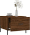 vidaXL - Salontafel - 50x50x40 - cm - bewerkt - hout - bruin - eikenkleur