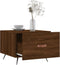 vidaXL - Salontafel - 50x50x40 - cm - bewerkt - hout - bruin - eikenkleur
