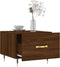 vidaXL - Salontafel - 50x50x40 - cm - bewerkt - hout - bruin - eikenkleur