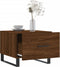 vidaXL - Salontafel - 50x50x40 - cm - bewerkt - hout - bruin - eikenkleur