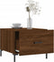 vidaXL - Salontafel - 50x50x40 - cm - bewerkt - hout - bruin - eikenkleur