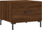 vidaXL - Salontafel - 50x50x40 - cm - bewerkt - hout - bruin - eikenkleur
