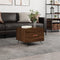 vidaXL - Salontafel - 50x50x40 - cm - bewerkt - hout - bruin - eikenkleur