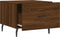 vidaXL - Salontafel - 50x50x40 - cm - bewerkt - hout - bruin - eikenkleur