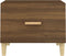vidaXL - Salontafel - 50x50x40 - cm - bewerkt - hout - bruin - eikenkleur