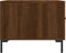 vidaXL - Salontafel - 50x50x40 - cm - bewerkt - hout - bruin - eikenkleur