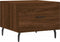 vidaXL - Salontafel - 50x50x40 - cm - bewerkt - hout - bruin - eikenkleur