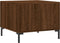 vidaXL - Salontafel - 50x50x40 - cm - bewerkt - hout - bruin - eikenkleur