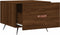 vidaXL - Salontafel - 50x50x40 - cm - bewerkt - hout - bruin - eikenkleur