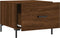 vidaXL - Salontafel - 50x50x40 - cm - bewerkt - hout - bruin - eikenkleur