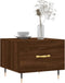 vidaXL - Salontafel - 50x50x40 - cm - bewerkt - hout - bruin - eikenkleur