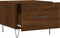 vidaXL - Salontafel - 50x50x40 - cm - bewerkt - hout - bruin - eikenkleur