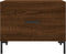 vidaXL - Salontafel - 50x50x40 - cm - bewerkt - hout - bruin - eikenkleur