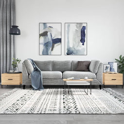 vidaXL - Salontafel - 50x50x40 - cm - bewerkt - hout - gerookt - eikenkleurig
