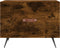 vidaXL - Salontafel - 50x50x40 - cm - bewerkt - hout - gerookt - eikenkleurig