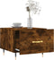 vidaXL - Salontafel - 50x50x40 - cm - bewerkt - hout - gerookt - eikenkleurig