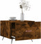 vidaXL - Salontafel - 50x50x40 - cm - bewerkt - hout - gerookt - eikenkleurig