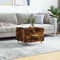 vidaXL - Salontafel - 50x50x40 - cm - bewerkt - hout - gerookt - eikenkleurig