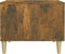 vidaXL - Salontafel - 50x50x40 - cm - bewerkt - hout - gerookt - eikenkleurig